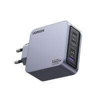 อะแดปเตอร์ Ugreen Wall Charger 1 USB-A / 3 USB-C 160W ALU Gray (TISI) (6941876228317)