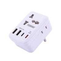 ราคา หัวแปลงปลั๊กไฟ Toshino Adapter 3P + 2 USB + 2 Type-C 3600W (6904531006293)