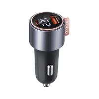 ที่ชาร์จแบตในรถ Mcdodo Car Charger 1 USB-A / 1 USB-C (PD75W) Black (CC-3690) (8857899654256)