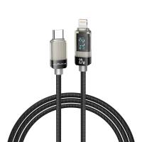 สายชาร์จ ALPHA.X USB-C to Lightning Cable 27W 1.2M Black (ALU-CL10) (8859531909632)