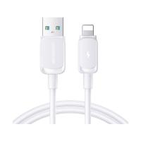 สายชาร์จ JOYROOM USB-A to Lightning Cable 3A Multi-Color 1.2M White (S-A14) (6956116748166)