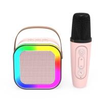 ลำโพงบลูทูธ QPLUS mini Speaker with MIC. QP-K12 Pink (8856818276364)