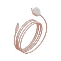 สายชาร์จ Energea Flow Duo Watch 2-in-1 C to C + Watch Cable (for Apple Watch) 60W 1.5M - Pink (88850