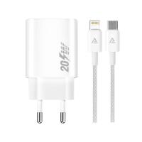 อะแดปเตอร์ ASAKI Wall Charger 1 USB-C 20W พร้อมสายชาร์จ USB-C to Lightning 1 เมตร (8854949033771)