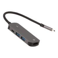 ราคา TECHPRO 4-in-1 USB Type-C Hub Multifunction Converter Gray (8857882622699)