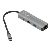 ราคา Blue Box USB Type-C High-Spec Hub 4-in-1 Multifunction Converter (USB3.0+HDMI+RJ45 1000Mbps+PD100W) (8858883037321)