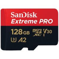 [ของแท้] เมมโมรี่การ์ด SanDisk Extreme Pro microSDXC 128GB V30 U3 C10 A2 200MB/s R 90MB/s W with SD 