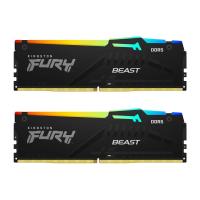 แรมพีซี Kingston DDR5 64GB/6400MHz. CL32 (2x34GB) Fury Beast RGB - KF564C32BBEAK2-64 (740617343083)