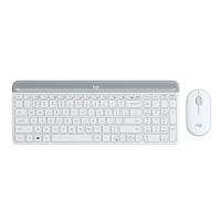 ราคา เมาส์และคีย์บอร์ดไร้สาย Logitech Wireless Mouse + Keyboard MK470 Slim Off White (TH/EN) (097855152190)