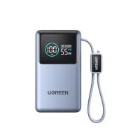 พาวเวอร์แบงค์ Ugreen Power Bank 10000 mAh 55W 1C1A Build-in Cable PB727-75701C Blue (CCC) (694275201