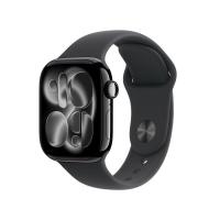 ราคา Apple Watch Series 11 GPS + Cellular 42mm Jet Black Aluminium Case with Black Sport Band - M/L (195950468823)
