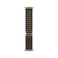 ราคา Apple Watch 49mm Dark Olive Alpine Loop - Small - Natural Titanium Finish (195951347790)