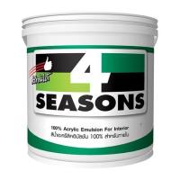 ราคา สีน้ำทาภายใน TOA 4 SEASONS สีขาว #A1000 ด้าน 5 แกลลอน (14985)