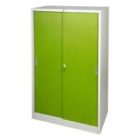 ราคา ตู้เสื้อผ้าบานเลื่อนทึบ LUCKY WORLD KSS-126K-GG สีเขียว (267611)