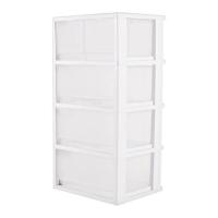 ราคา ตู้ลิ้นชัก 4 ชั้น มีล้อ STACKO FINE 42.1x35.8x85.1 ซม. สีขาว (1015690)