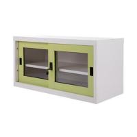 ราคา ตู้เหล็กบานเลื่อนกระจก KIOSK USB-2 GR สีขาว/เขียว (1049017)