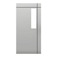 ราคา ประตู UPVC ไม่เจาะลูกบิด PARAZZO ED บานกระจกฝ้า 100X200 ซม. สีขาว (1049107)