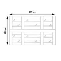 ราคา เหล็กดัดหน้าต่าง S.D.BRILLIANT 190x120 ซม. สีขาว (1050545)