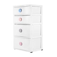 ราคา ตู้ลิ้นชัก 4 ชั้น มีล้อ STACKO C12 56x45x105 ซม. สีขาว (1054088)