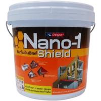 ราคา สีน้ำทาภายนอก BEGER NANO1 SHIELD BASE A กึ่งเงา 9 ลิตร (1057856)