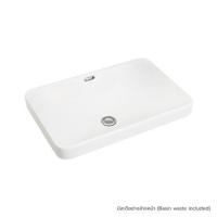 ราคา อ่างล้างหน้าฝังบนเคาน์เตอร์ MOYA 209 สีขาว (1101530)