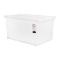 ราคา กล่องซ้อนได้ มีฝา STACKO 5225 60 ลิตร 40.9x59x32.8 ซม. สีขาว (1102679)