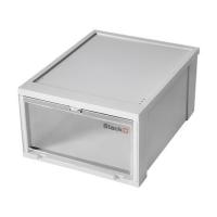 ราคา กล่องรองเท้าฝาหน้า STACKO 28X35X17 ซม. สีเทา (1113537)