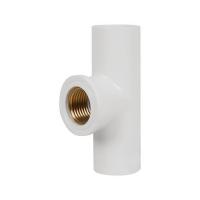 ราคา สามทางเกลียวในทองเหลือง ท่อน้ำไทย 1/2 นิ้ว สีขาว (1136778)