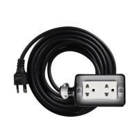 ราคา บล็อกยาง 2x4 พร้อมสาย VCT3x1.5 2ช่อง ELECKTA 5 เมตร สีดำ (1144123)