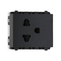 ราคา เต้ารับเดี่ยว 3 ขา มีม่านนิรภัย PHILIPS LEAF สีดำ (1145519)