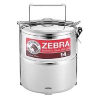 ราคา ปิ่นโตสเตนเลสกลม 2 ชั้น หัวม้าลาย 14 ซม. (1146989)