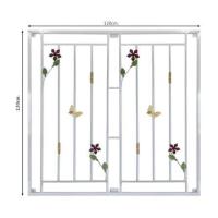 ราคา เหล็กดัดหน้าต่าง MHOLARN ดอกไม้ผีเสื้อ 120X120 ซม. สีขาว (1151096)