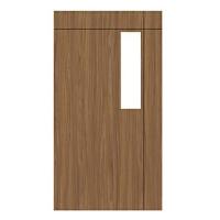 ราคา ประตู UPVC ไม่เจาะลูกบิด PARAZZO ED บานกระจกฝ้า 100X200 ซม. สีวอลนัท (1153863)