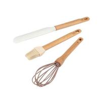 ราคา ชุดซิลิโคนไม้พายปาดเค้ก+ที่ตีไข่+แปรง COOK CHARMY 3 ชิ้น ด้ามไม้ (1166054)