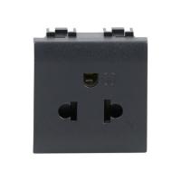 ราคา เต้ารับเดี่ยว 3 ขา+ม่านนิรภัย BTICINO AG5025TWT สีดำ (1178319)