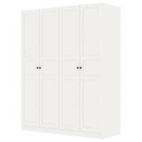 ราคา ตู้เสื้อผ้า 4 บานเปิด KONCEPT MONETA 160 ซม. สีขาว (1193634)