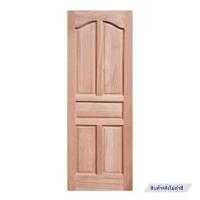 ราคา ประตูไม้แดง N999 5 ฟัก 70X200 ซม. สีธรรมชาติ ไม่เจาะลูกบิด (1194264)