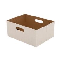 ราคา กล่องผ้าพับ STACKO HOME 35x27x15.5 ซม. ไซซ์ M สีครีม (1197912)