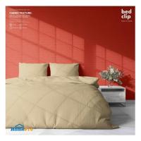 ราคา ชุดผ้าปูที่นอน 6.5 ฟุต 3 ชิ้น BED CLIP MICROTEX สี BEIGE (1198308)