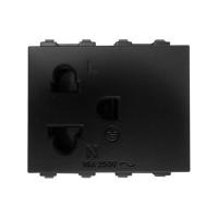 ราคา เต้ารับเดี่ยว 3 ขา 1.5 ช่อง ฺELECKTA BASIC สีดำ (1199187)