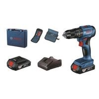ราคา สว่านไร้สาย (พร้อมแบตเตอรี่+ชุดดอกสว่าน/ดอกไขควง) BOSCH GSB185-LI SET+ACE23 13 มม. 18 โวลต์ (1210313)