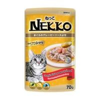 ราคา อาหารเปียกแมว NEKKO TUNA WITH SALMON IN GRAVY 70 ก. (1212980)