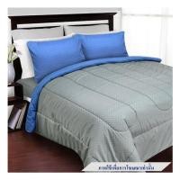 ราคา ชุดผ้าปูที่นอน 5 ฟุต 5 ชิ้น SLUMBERLAND ANFIELD สี GRAY/BLUE (1219742)