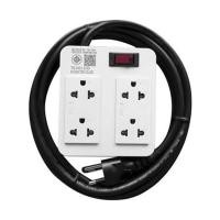 ราคา บล็อกรางปลั๊กไฟ 4 ช่อง 1 สวิตซ์ พร้อมสายไฟ 5 เมตร UNIC B4-2 3500 วัตต์ 16A (1232033)