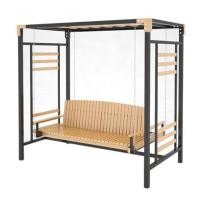 ราคา ชิงช้า 3 ที่นั่ง BUA DESIGN SPRING ECO WOOD สีไม้ธรรมชาติ/ดำ (1235919)