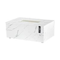 ราคา กล่องทิชชู่แผ่นยาว DKW MARBLE L สีขาว (1240444)