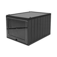 ราคา กล่องรองเท้าฝาสไลด์ STACKO CONTAINER 25x35x21.5 ซม. สีดำ (1244996)