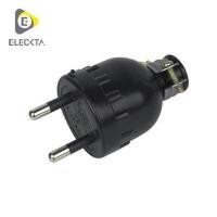 ราคา ปลั๊กยางตัวผู้ 2 ขากลม ELECKTA E-001 (1245206)