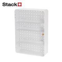 ราคา กล่องเหล็กโชว์โมเดล STACKO MANIA 30x9x42 ซม. สีขาว (1260717)