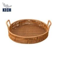 ราคา ตะกร้าหวายเทียมทรงกลมมีหูจับ KECH SIZE M 25x4.5 ซม. (1260847)